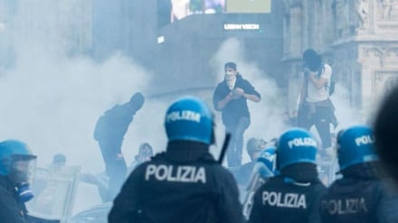 Demonstrasi di Italia Berujung Kekerasan