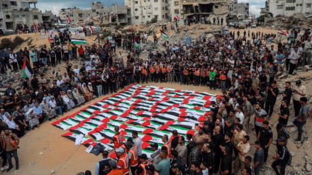 Maziko mengine ya halaiki ya Wapalestina 105 waliouliwa kinyama na Israel yafanyika Ghaza